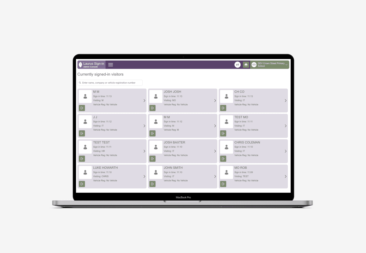 VMS Admin Dashboard